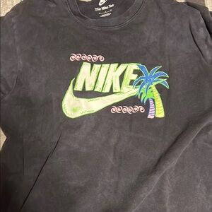 Nike Black Tee with Neon Graphic